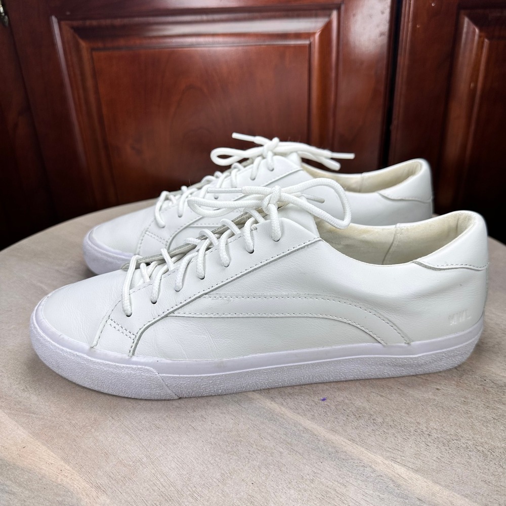 Madewell Sidewalk Low Top Sneakers White Leather Mens 8.5 Womens 9.5 - Picture 3 of 12
